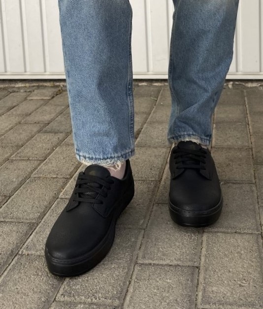 Ανδρικά μαύρα Casual Sneakers δερματίνη με κορδόνια 0772020BT φωτογραφία